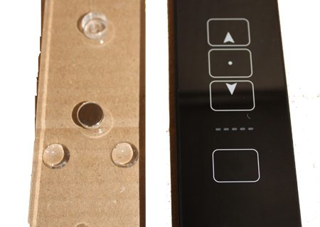 Τηλεχειριστήριο αφής μονοκάναλο για μοτέρ ρολά και τέντα ED-TXT301